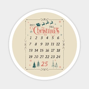 days till Christmas Magnet